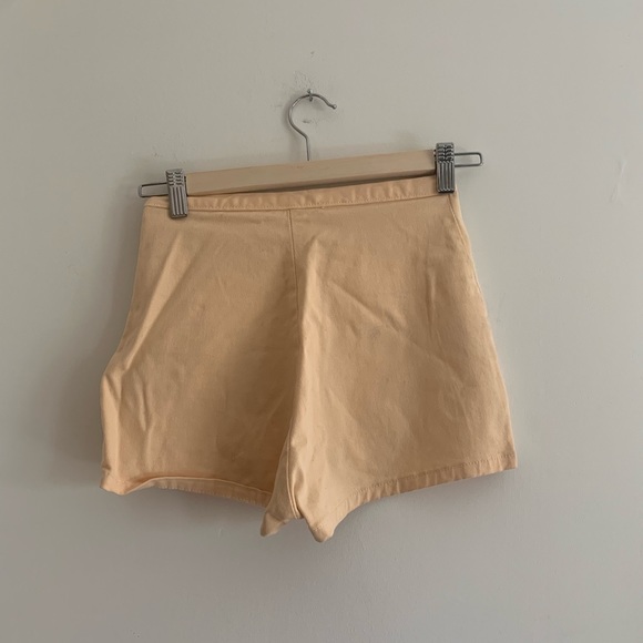 American Apparel Tap Shorts (Yellow/Butter Colour) - Picture 3 of 3